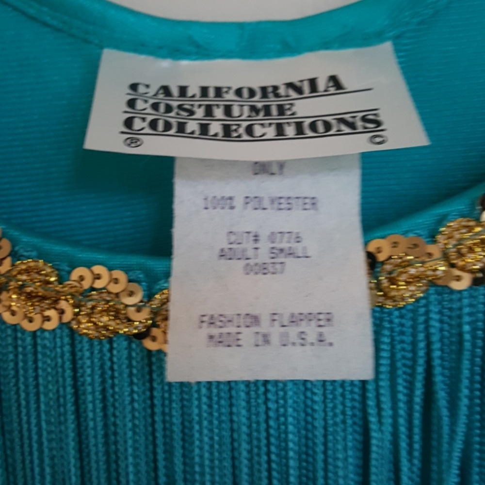COSTUME Flapper Professional Dress Small R Blue - Picture 3 of 5
